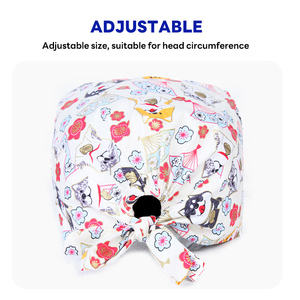 Gorro de Enfermera, Gorro Médico Unisex de Tela de Algodón Tejida, Suave y Transpirable, con Detección de Agujas, para Veterinarios, Dentistas, Hospitales y Doctores - Product Image 2