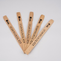 Varillas de madera de abedul multiusos desechables para mezclar fertilizantes de jardín, marcadores de plantas, suministros para camping y actividades al aire libre