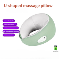 Oreiller de massage électrique en mousse à mémoire de forme en forme de U, coussin de soutien du cou portable pour les voyages, dispositif multifonctionnel de relaxation du cou