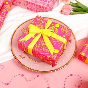 80g Papier d'emballage à gâteau brillant Décoration d'anniversaire sans danger pour les aliments - Product Image 2