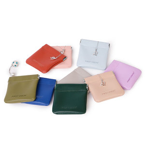 Custom logo Pu Leather Flap Snap Earring Necklace Ring Pendant Jewelry Pouches Packaging Bag with Button for Jewellery Package - Product Image 6