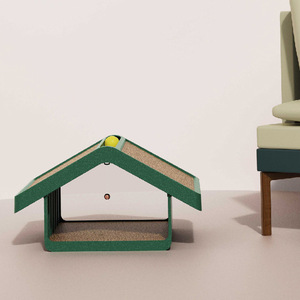 Vente directe d'usine de lits pour chats, jouets pour chats de type villa, griffoirs pour chats, carton ondulé, résistant à l'usure, sans peluches. - Product Image 4
