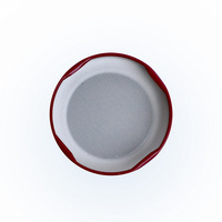 Couvercle métallique torsadé rouge élégant de 58 mm pour bocaux en verre, fermeture hermétique, conception OEM personnalisée