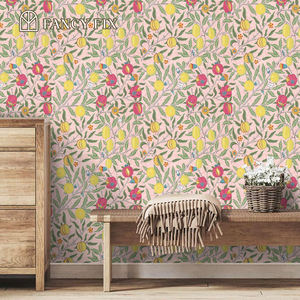 วอลล์เปเปอร์ติดผนังขนาด5ม./10ม. สำหรับตกแต่งบ้านลายผลไม้เลมอนทับทิมดีไซน์ใหม่ - Product Image 1