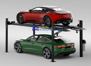 Système de stationnement vertical à double niveau, élévateur de <span class=keywords><strong>voiture</strong></span> hydraulique automatique à quatre poteaux, robuste, certifié CE, par SHIN Innovation - Product Image 3