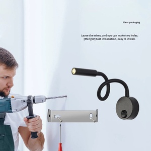 Lámpara de Pared LED Moderna de Hierro con Diseño de Manguera Elegante para Uso en Hoteles, Interiores/Exteriores - Product Image 5