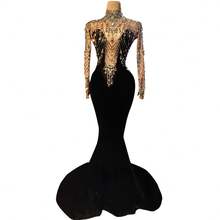 Crystal Bodycon Evening Dress