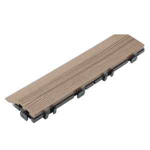 Thiết kế hiện đại chống trượt <span class=keywords><strong>WPC</strong></span> TRIM cạnh cho Diy <span class=keywords><strong>decking</strong></span> gạch Surround trang trí 23 mét độ dày cho sử dụng vườn XF-C056-S - Product Image 1