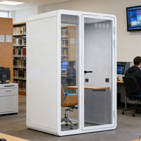 Cabines insonorisées et silencieuses modernes pour bureaux et télétravail, avec conception acoustique professionnelle pour bloquer le bruit extérieur