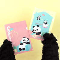 Paorang PP matériel L-Holder étude 2 pièces mignon personnage Document dossier sac fichier organisateur bureau école papeterie UV