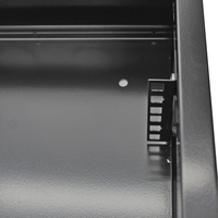 Boîtier mural étanche IP65 2U pour rack 19 pouces, en métal massif, avec porte, noir/blanc/gris, en stock