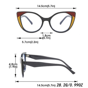 Lunettes anti-lumière bleue œil <span class=keywords><strong>de</strong></span> chat 2026, nouvelle collection, monture en <span class=keywords><strong>plastique</strong></span> pour <span class=keywords><strong>femme</strong></span>, lunettes <span class=keywords><strong>de</strong></span> lecture, monture œil <span class=keywords><strong>de</strong></span> chat - Product Image 6