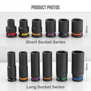 Bán buôn <span class=keywords><strong>1</strong></span>/2 "Hex tác động ổ cắm thiết lập cho tự động sửa chữa DIY công cụ cơ khí với khí nén wrenches nhà để xe lưu trữ OEM/ODM có sẵn - Product Image 4