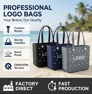 Sac fourre-tout de plage en EVA, nouveau design, vierge, style croco, pour maquillage, idéal pour les promotions et les cadeaux de remerciement, avec logo personnalisé, vente en gros LS - Product Image 1