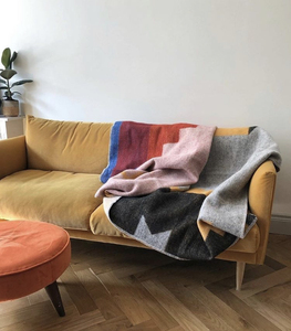 Tùy Chỉnh Thương Hiệu Chăn PVC Túi OEM Dịch Vụ Chăm Sóc Nhãn Mềm Lông Cừu Dệt Kim Ném Ấm Len Chăn - Product Image 6