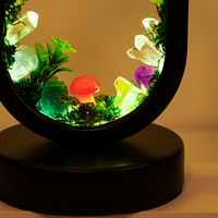 Lampe de chevet ovale en cristal naturel, écologique, faite à la main, en forme de champignon, pour une ambiance douce, décoration de table de chevet, cadeau