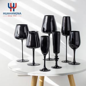 <span class=keywords><strong>Verres</strong></span> à vin à pied long élégants sans plomb en gros, <span class=keywords><strong>verres</strong></span> à <span class=keywords><strong>dégustation</strong></span> <span class=keywords><strong>noirs</strong></span> à accent couleur pleine pour les événements festifs - Product Image 3