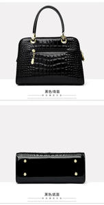 Bolso de hombro de gran capacidad, bolsos de moda de grano de cocodrilo para damas y niñas, bolsos de lujo tipo cubo para mujeres - Product Image 4