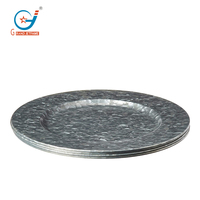 Assiette de présentation en métal de 14 pouces pour la décoration de table