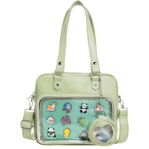 Hot Sale TC <b>Lady</b> Fashion PU Leather Chains Zipper Waterproof Multi-Purpose <b>Backpack</b> Messenger Anime Pin Display Custom Daily - Product Image 6