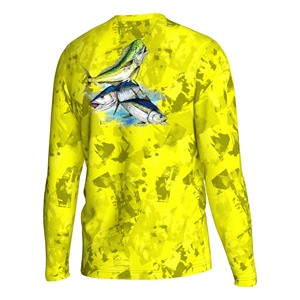 Chemise de pêche haute visibilité néon pour homme, anti-odeur, légère, manches longues, idéale pour la pêche matinale, le cyclisme et la randonnée - Product Image 3