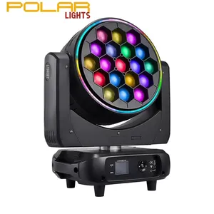 Polarlights LEDビッグビーアイズームウォッシュRGBWビーアイ19X40Wムービングヘッドライト