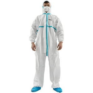 Macacões Descartáveis Junlong para Sala Limpa, Microporosos, Respiráveis, Impermeáveis, Antiestáticos, Costuras Reforçadas para Uso Biológico - Product Image 3