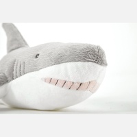 Peluche Requin Géant Gris en Coton PP Rembourré – Coussin Compagnon Animal Marin – Cadeau Unisexe pour Enfants