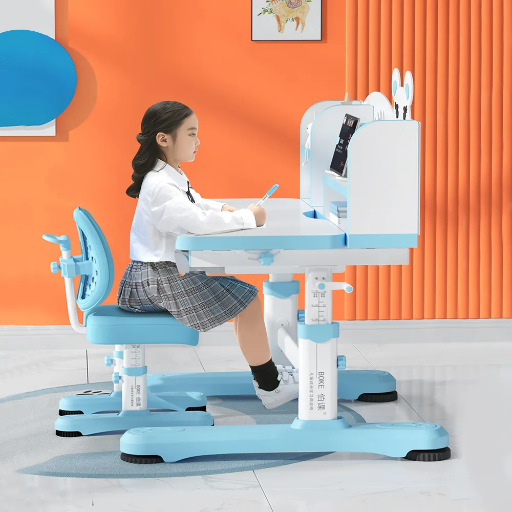 Новый эргономичный детский умный стол, мебель для дома, производство фабрики, оптовая продажа, регулируемый по высоте, детский стол и стул