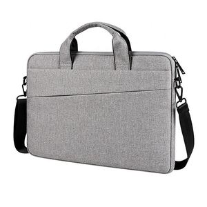 15.6 Inch Durable Soft Nylon Waterproof Zipper Large Capacity Messenger <b>Bag</b> Business Laptop Sleeve with Shoulder Strap - Product Image 4