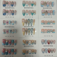Offre Spéciale : Faux Ongles à Presser 100% Faits Main, Designs 3D Variés (Amande, Carré, Stiletto, Bébé Canard)