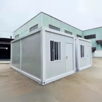 Micro Beach Portable Cabane Bungalow Préfabriqué Kit Plat Modulaire Casa Maison Conteneur pour Bureau à Domicile en Panneau Sandwich en Acier