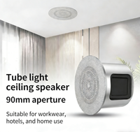 Haut-parleur de plafond filaire Y2 10-40W entièrement en aluminium avec radiateur passif, montage encastré pleine gamme pour hôtel, villa, café, bureau, BGM