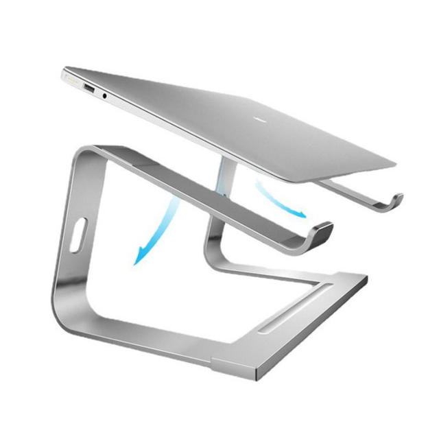 LP Ergonomic Elevator Aluminum Laptop Notebook Stand Computer Riser for Desk Metal Holder Compatible with 10 to 15.6 Inches