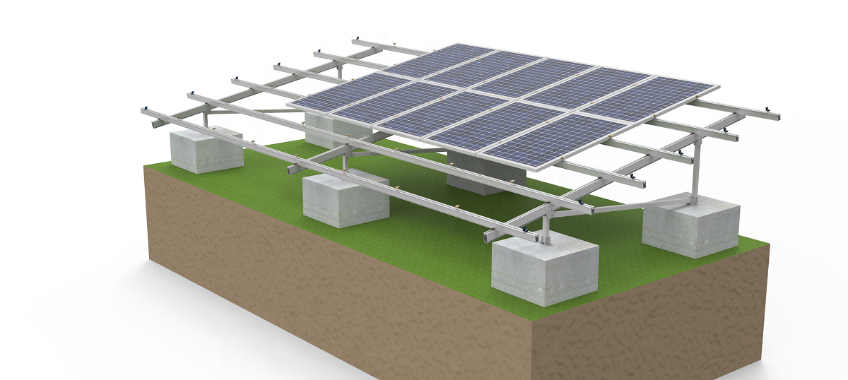 Solar Aluminium Panel Ground Mounted Racks Solar Panel Concrete Foundation Ground Mounting Structure · image 3