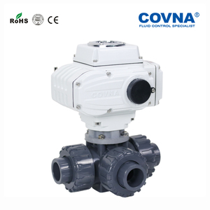 วาล์วบอลพีวีซีไฟฟ้า COVNA พร้อมมอเตอร์พลาสติก  12V 24V 220V วาล์วบอลพีวีซีแบบมีมอเตอร์ วาล์วบอลแบบมีมอเตอร์ 3 ทาง - Product Image 3