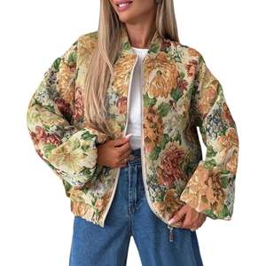 Chaqueta Bomber Varsity Personalizada 2026 para Mujer, Jacquard, Manga Larga, Cierre de Cremallera, Ligera, Cuello Alto, para Primavera - Product Image 1