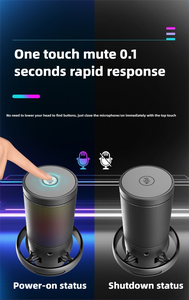 Micrófono USB RGB con luces deslumbrantes para grabación <span class=keywords><strong>de</strong></span> <span class=keywords><strong>canciones</strong></span> K, Juegos <span class=keywords><strong>de</strong></span> ordenador, teléfono móvil, transmisión en vivo y enseñanza - Product Image 5