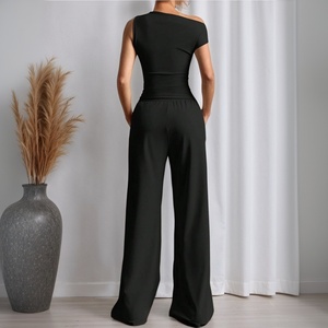 Nuovo Completo Estivo 2026, Top Senza Spalle con Pantaloni Lunghi <span class=keywords><strong>Casual</strong></span> Sexy - Product Image 2