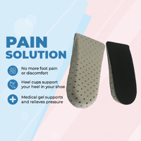 Rehausseurs de talon pour chaussures, inserts en EVA absorbant, coussinets de talon en silicone, coussinets de talon auto-adhésifs réglables