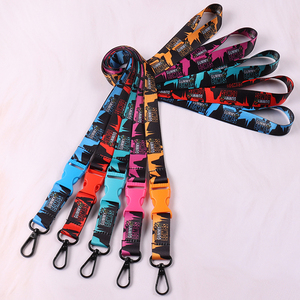 Kostenlose Probe Low MOQ Custom Printed White Polyester Lanyard mit Plastik karten halter für die Verwendung im Büro des Unternehmens - Product Image 4