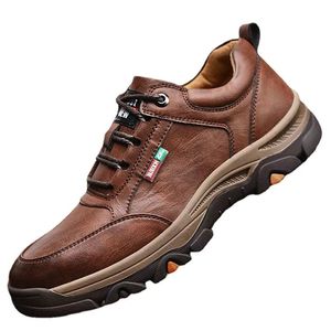 Zapatos Casuales de Cuero Marrón para Hombre, Estilo 2026, Venta al Por Mayor de Fábrica, Cómodos y Antideslizantes para Caminar - Product Image 5