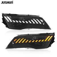 Ensemble de phares JUSHUN pour Audi A7 11-14, phares à LED, modification RS7, nouveau lentille LED, feux de jour