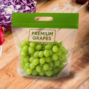 Bolsas Ziplock Personalizadas de 1LB y 2LB, Bolsas de Plástico para Frutas, Bolsas Ziplock Transparentes para Uvas, Embalaje - Product Image 4