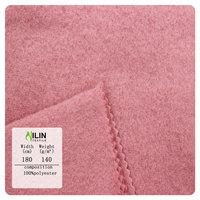 Polyester-Strickstoff Beidseitig Gebürsteter Fleece-Stoff 100% Polyester