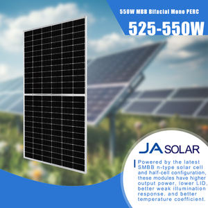 Módulo Fotovoltaico de Doble Vidrio JA Solar MBB Bifacial N-Type Mono PERC de Media Celda, Paneles Solares de 525W-<span class=keywords><strong>550W</strong></span> - Product Image 2