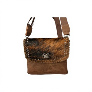 Customized Genuine Leather <b>Handbag</b> Adults European Style Fashion Waterproof Zipper Animal Prints Embroidery Daily Evening Use - Product Image 6