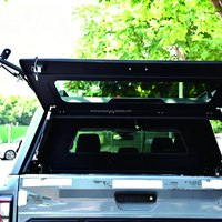 NOUVEAU Capot de benne rigide en acier pour pick-up 4x4, compatible Ford Maverick 2022-2025, étanche, avec fenêtres verrouillables, pour camping