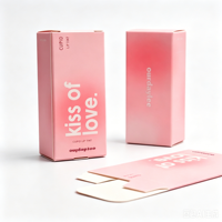 Boîte d'emballage cosmétique personnalisée de luxe en carton blanc mat, couleur dégradée pour rouge à lèvres et soins de la peau