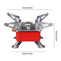 Mini brûleur Portable Camping réchaud pliable touristique brûleur randonnée Camping fournitures forte puissance de feu en plein air pique-nique cuisinières à gaz